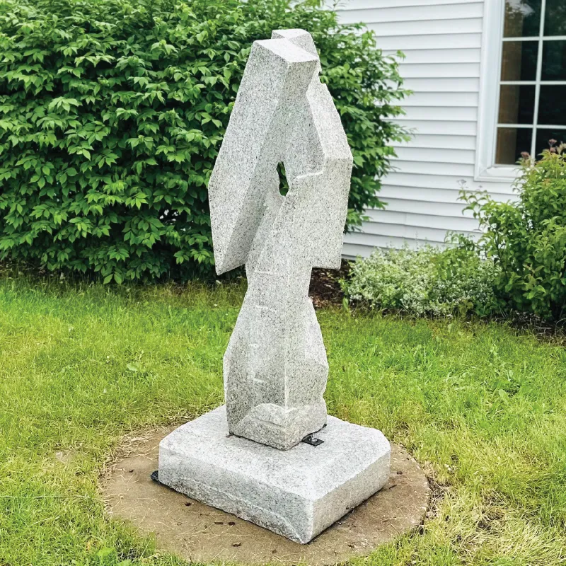A photo of the sculpture "Intersecting the Void" by Keith Trexler