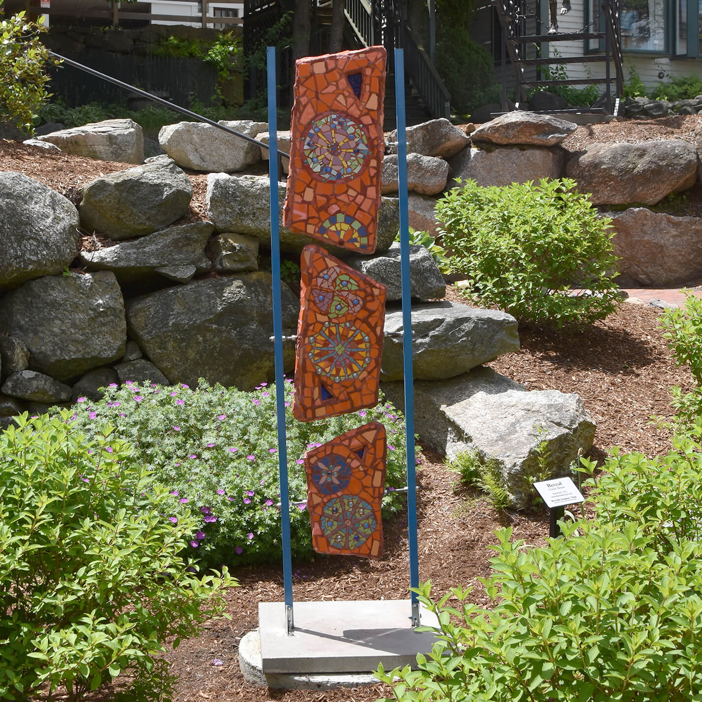 A photo of the sculpture "hopskip" by Nicole Peskin