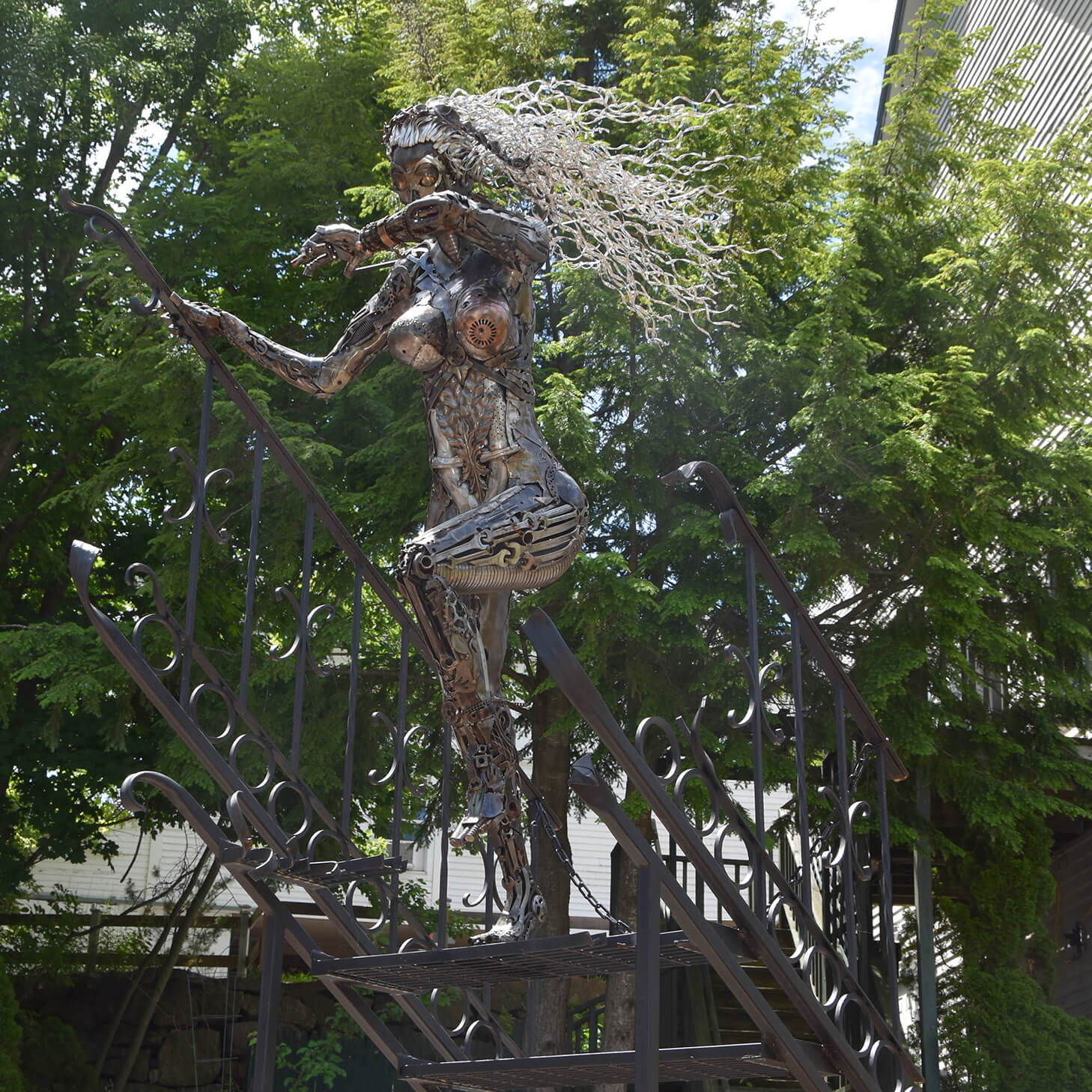 A photo of the sculpture "Dragonfly" by Steven Hayden
